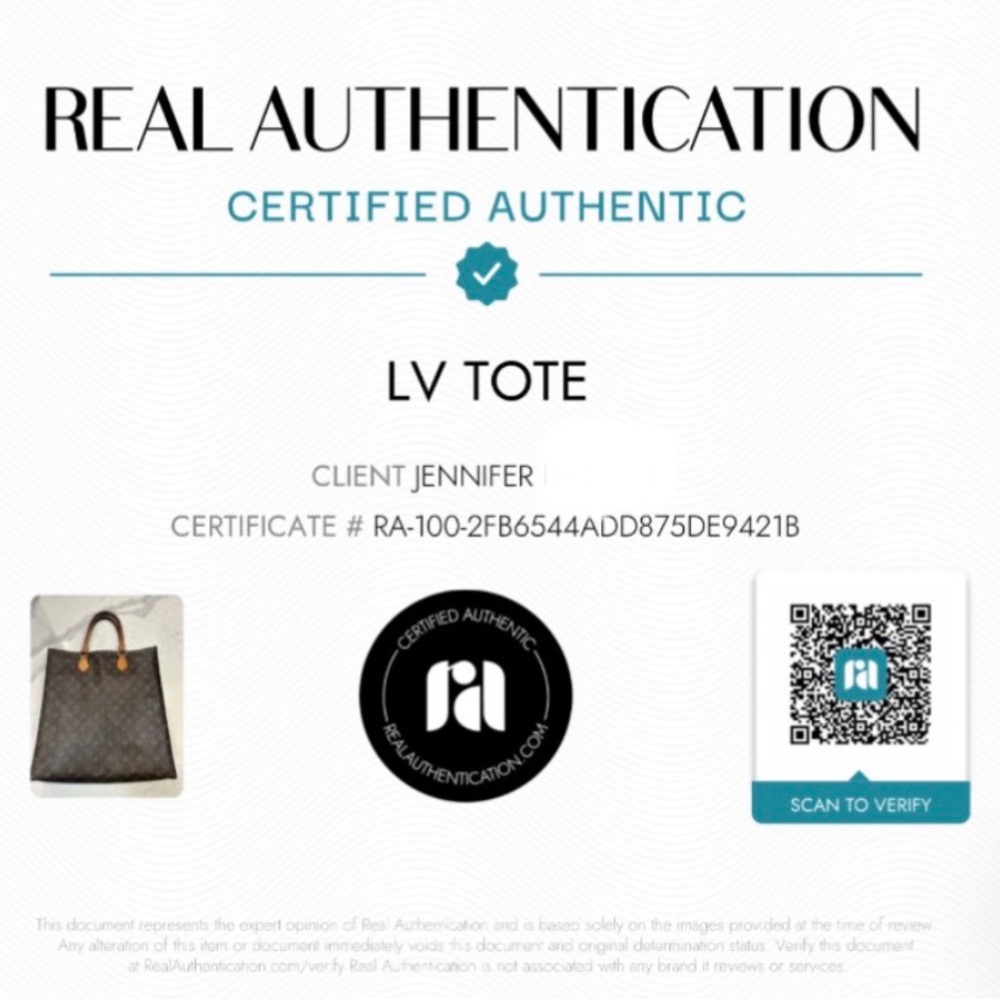 Louis Vuitton Sac Plat Tote Bag with Certificate of Authenticity - Picture 15 of 15